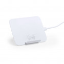 Caricabatterie wireless bianco con supporto per smartphone
