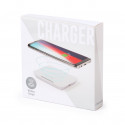 Caricabatterie wireless bianco con supporto per smartphone