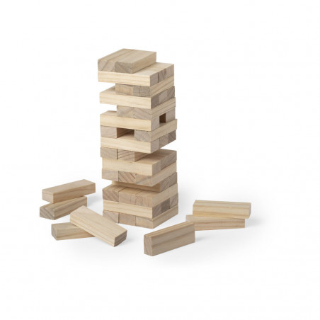 Gioco Jenga in legno in borsa da regalare