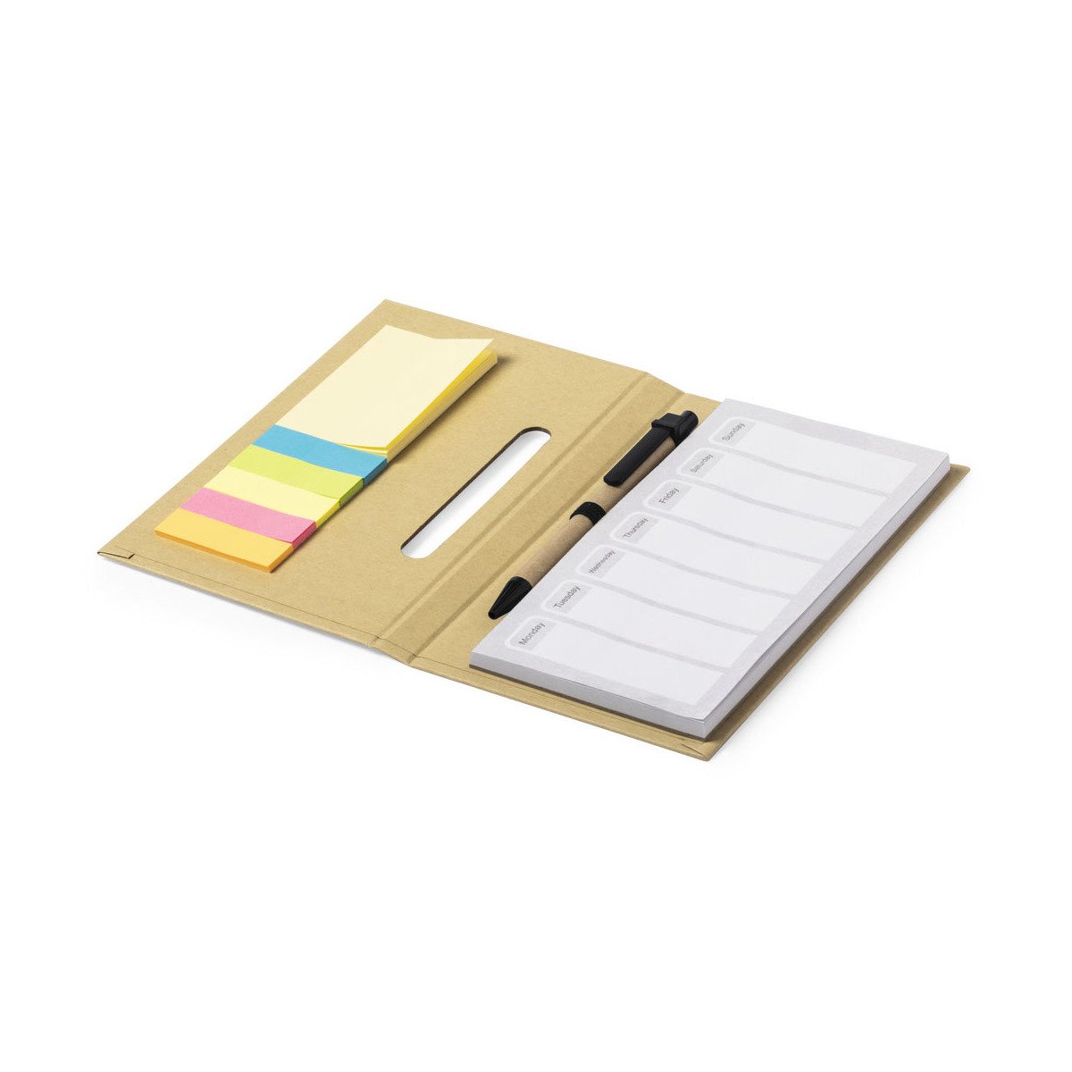 Blocchi note e post-it con penna a sfera