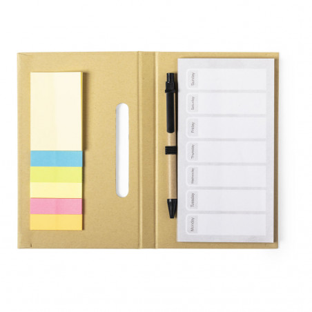 Blocchi note e post-it con penna a sfera
