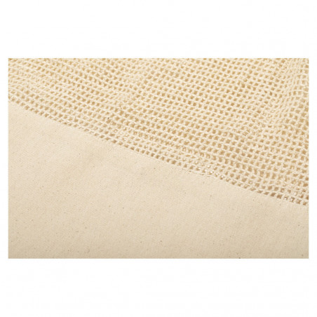 Borsa a rete in cotone con manici per donna