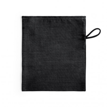 Borsa multiuso e riutilizzabile nera con chiusura elastica