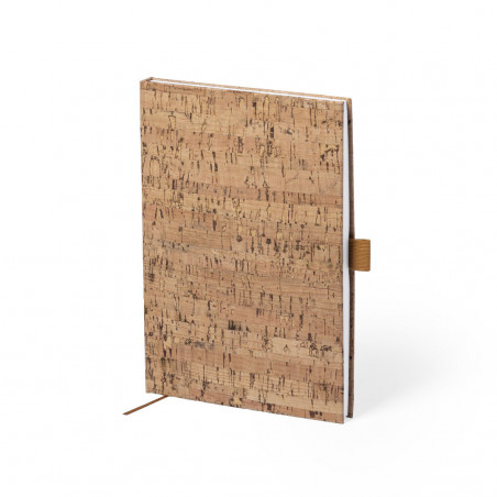 Blocco note con copertina rigida in sughero naturale