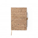 Blocco note con copertina rigida in sughero naturale