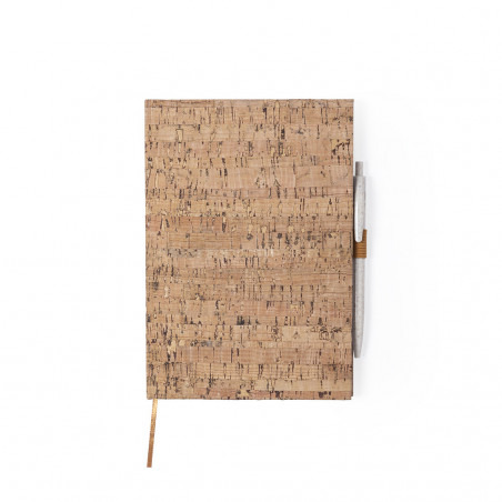 Blocco note con copertina rigida in sughero naturale