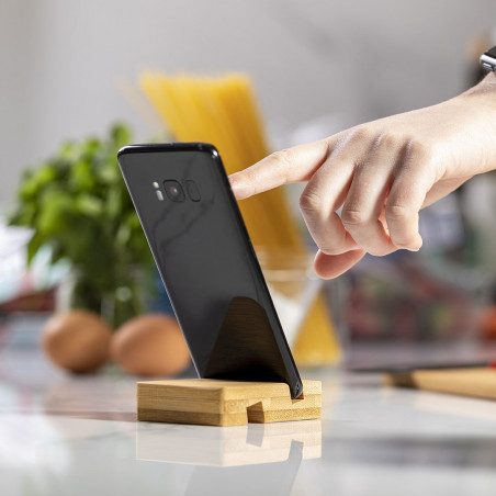Supporto in legno di bambù per dispositivi