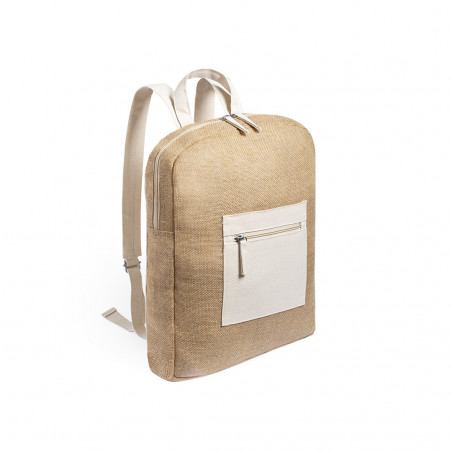 Borsa zaino in iuta per donna