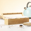 Scatola per tè in bambù con coperchio in vetro Eleganza e organizzazione nella tua cucina