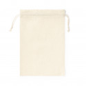 Borsa in cotone 100% bianca, dimensioni 30x45 con chiusura a cordoncino