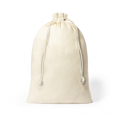 Borsa in cotone 100% bianca, dimensioni 30x45 con chiusura a cordoncino