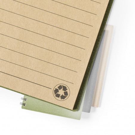 Quaderno ad anelli A5 ecologico Cartone riciclato e stile sostenibile
