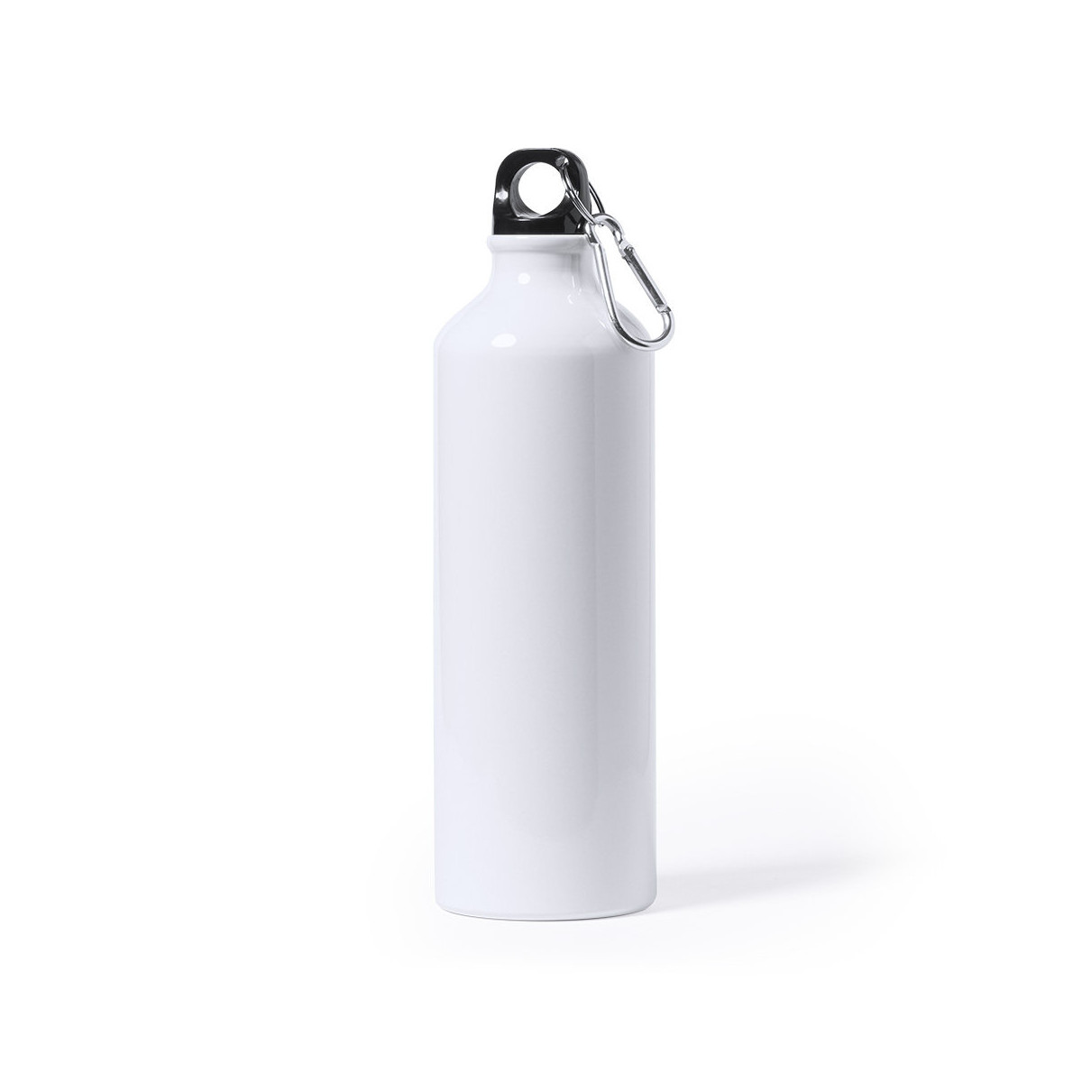 Bidone in alluminio da 800 ml con moschettone Design elegante