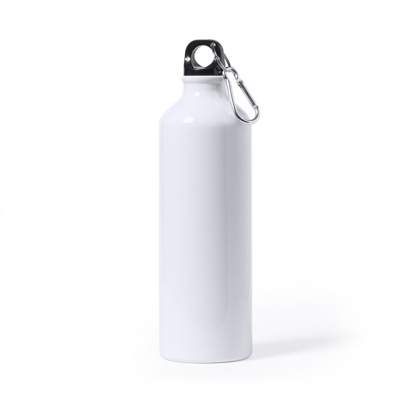 Bidone in alluminio da 800 ml con moschettone Design elegante