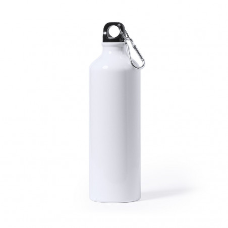 Bidone in alluminio da 800 ml con moschettone Design elegante