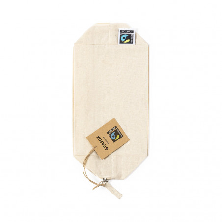 Necessaire in cotone 100% con cerniera include certificazione Fairtrade