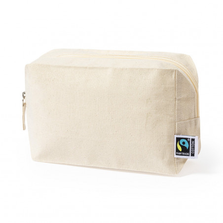 Necessaire in cotone 100% con cerniera include certificazione Fairtrade