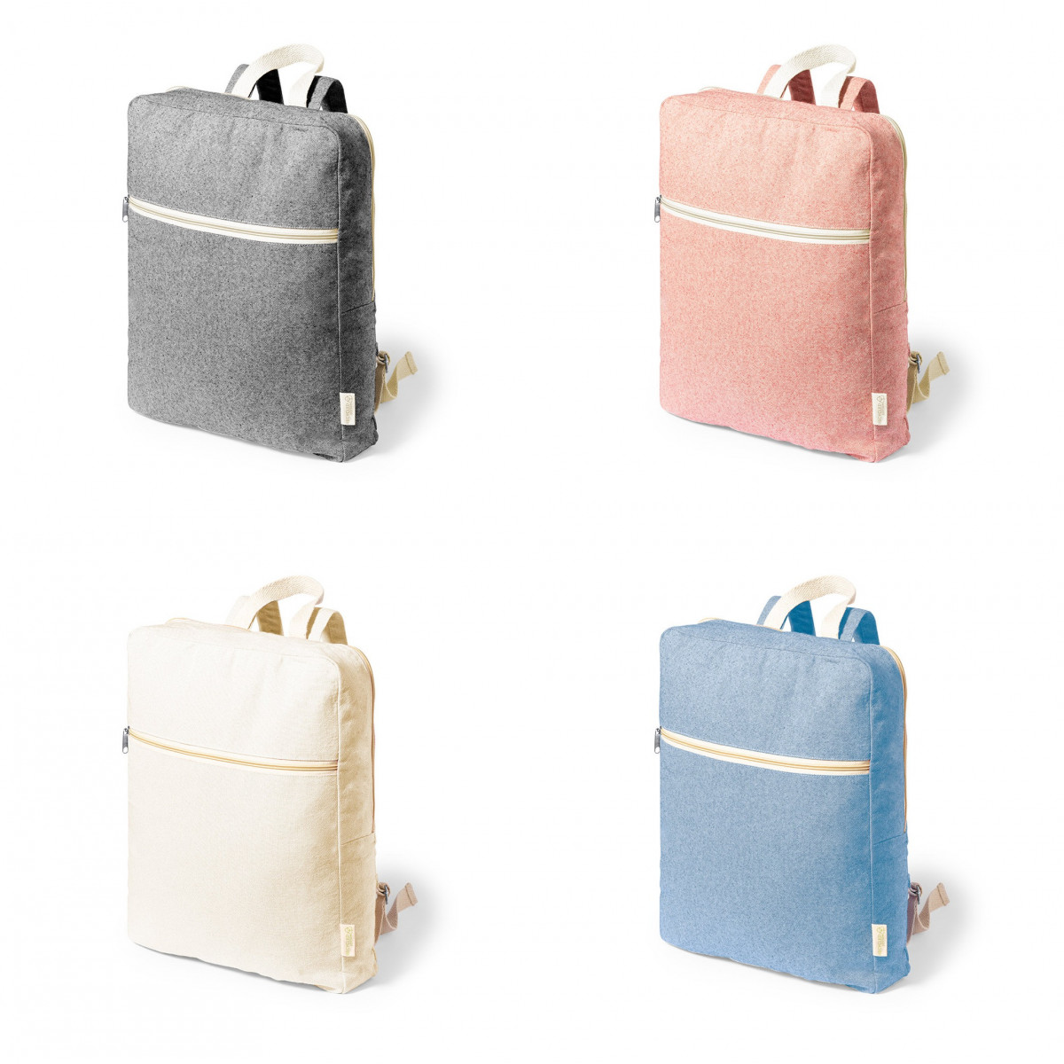 Zaino ecologico in cotone riciclato Design moderno e sostenibile