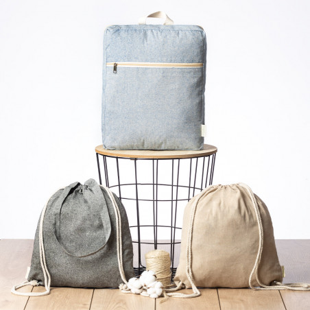 Zaino ecologico in cotone riciclato Design moderno e sostenibile