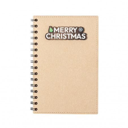 Quaderno decorato di Natale con spirale e copertina rigida