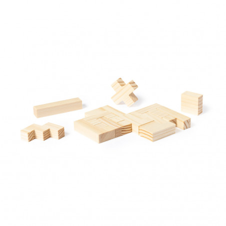Puzzle tetris legno presentato in scatola