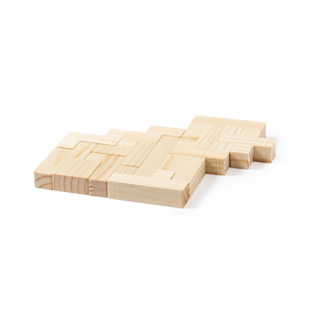 Puzzle tetris legno presentato in scatola