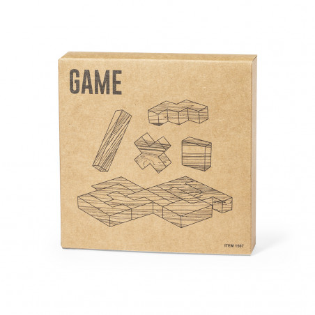 Puzzle tetris legno presentato in scatola