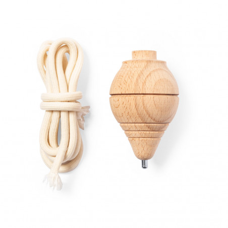 Trompo di legno con corda