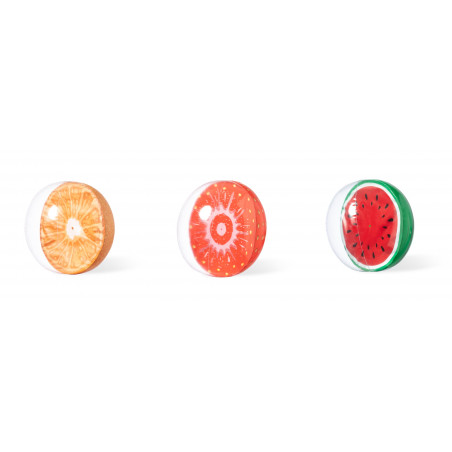 Palla da spiaggia gonfiabile con design di frutta per l'estate