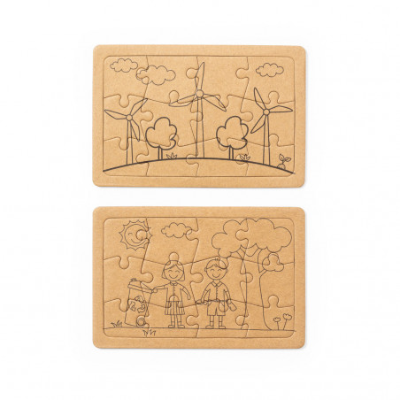 Set di puzzle linea nature