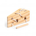 Gioco in legno formaggio con cordino: regalo educativo e originale per bambini