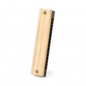 Armónica in Legno Naturale Un Dettaglio Musicale ed Elegante