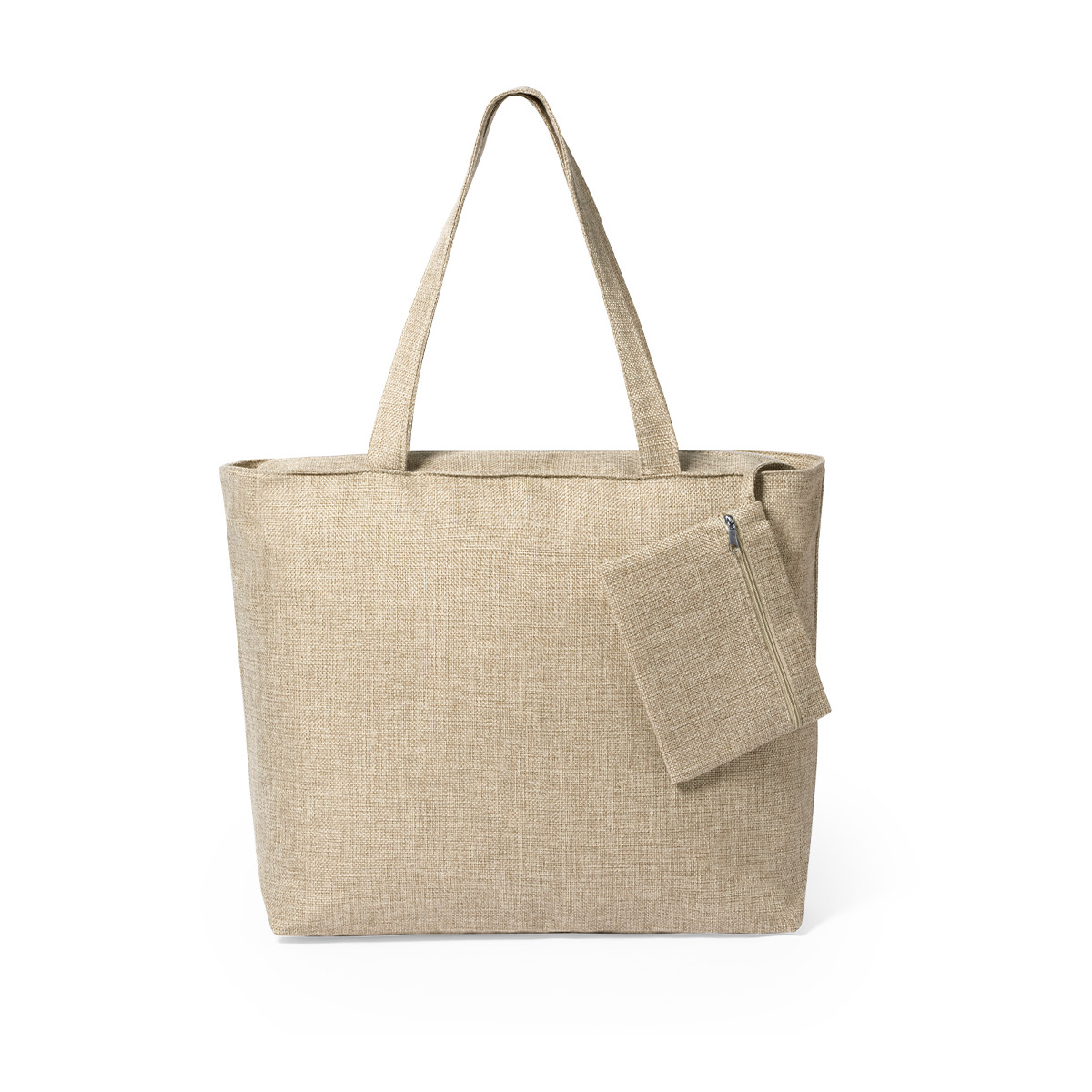 Borsa in poliestere per sublimazione con necessaire coordinato