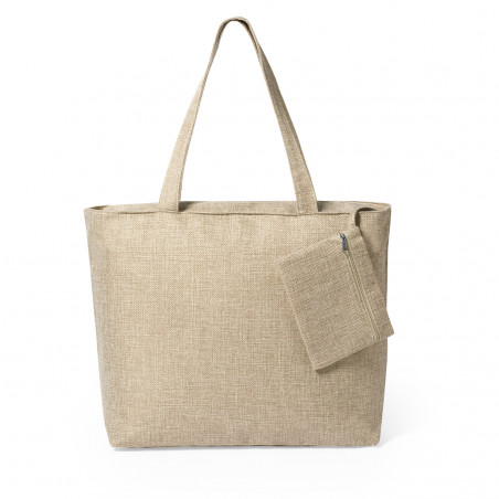 Borsa in poliestere per sublimazione con necessaire coordinato