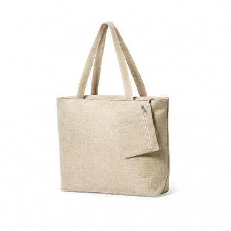 Borsa in poliestere per sublimazione con necessaire coordinato