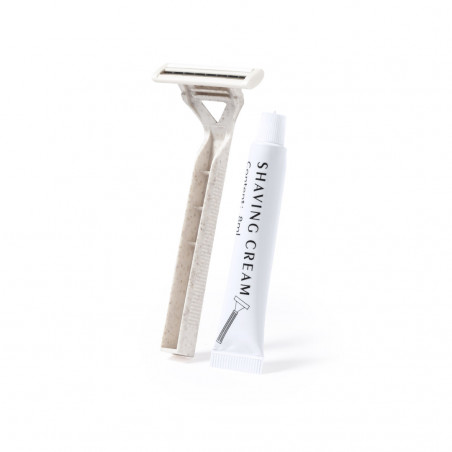 Rasoio e gel da barba per dettagli
