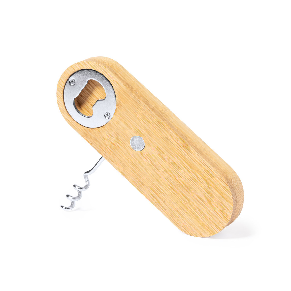 Apribottiglie e cavatappi in legno con magnete