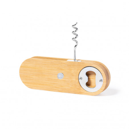 Apribottiglie e cavatappi in legno con magnete