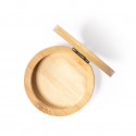 Scatola per gioielli in bambù con specchio da toeletta