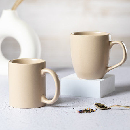 Tazza mug in ceramica colore naturale da regalare