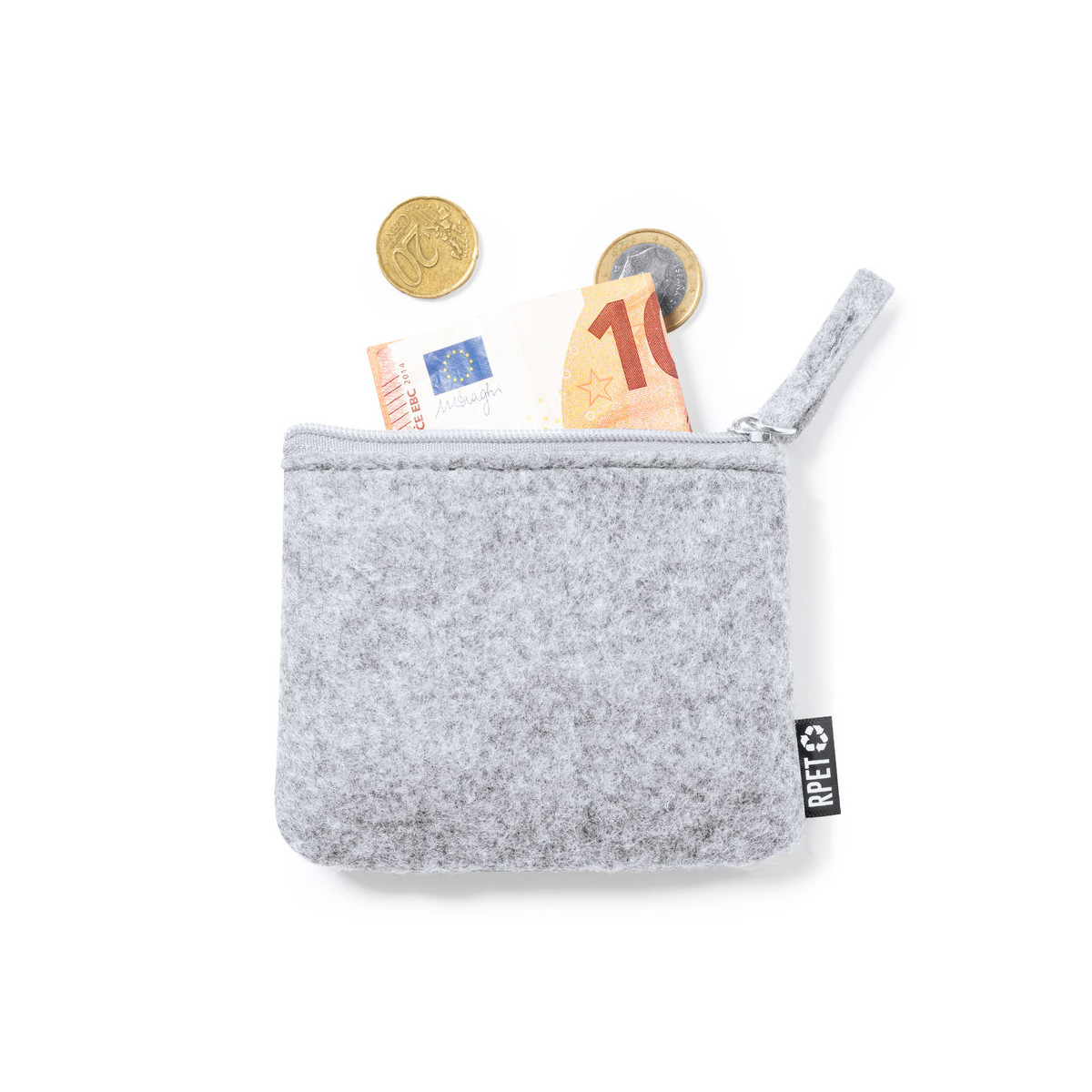 Borsa in feltro riciclato con manico da regalare