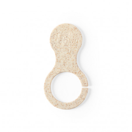 Portachiavi con moneta ad anello per il trasporto di canna di grano