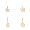 Decorazioni di Natale fatte di legno