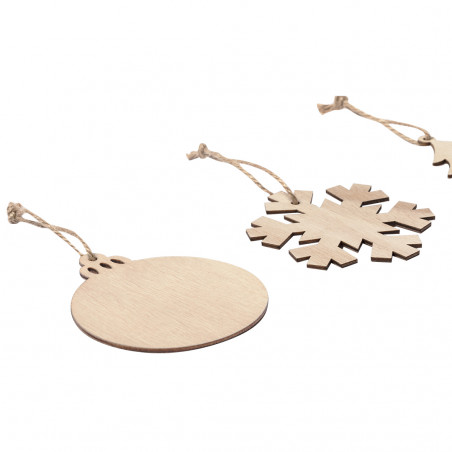 Decorazioni di Natale fatte di legno