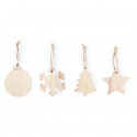 Decorazioni di Natale fatte di legno