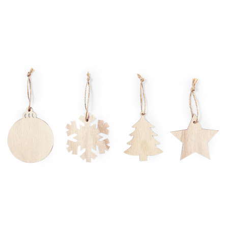 Decorazioni di Natale fatte di legno