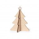 Cartolina natalizia con lavoretto a forma di albero di Natale