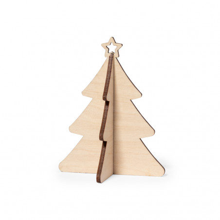 Cartolina natalizia con lavoretto a forma di albero di Natale