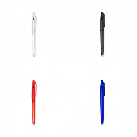 Penna cancellabile con finitura trasparente