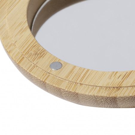 Spazzola con specchio tascabile con chiusura magnetica